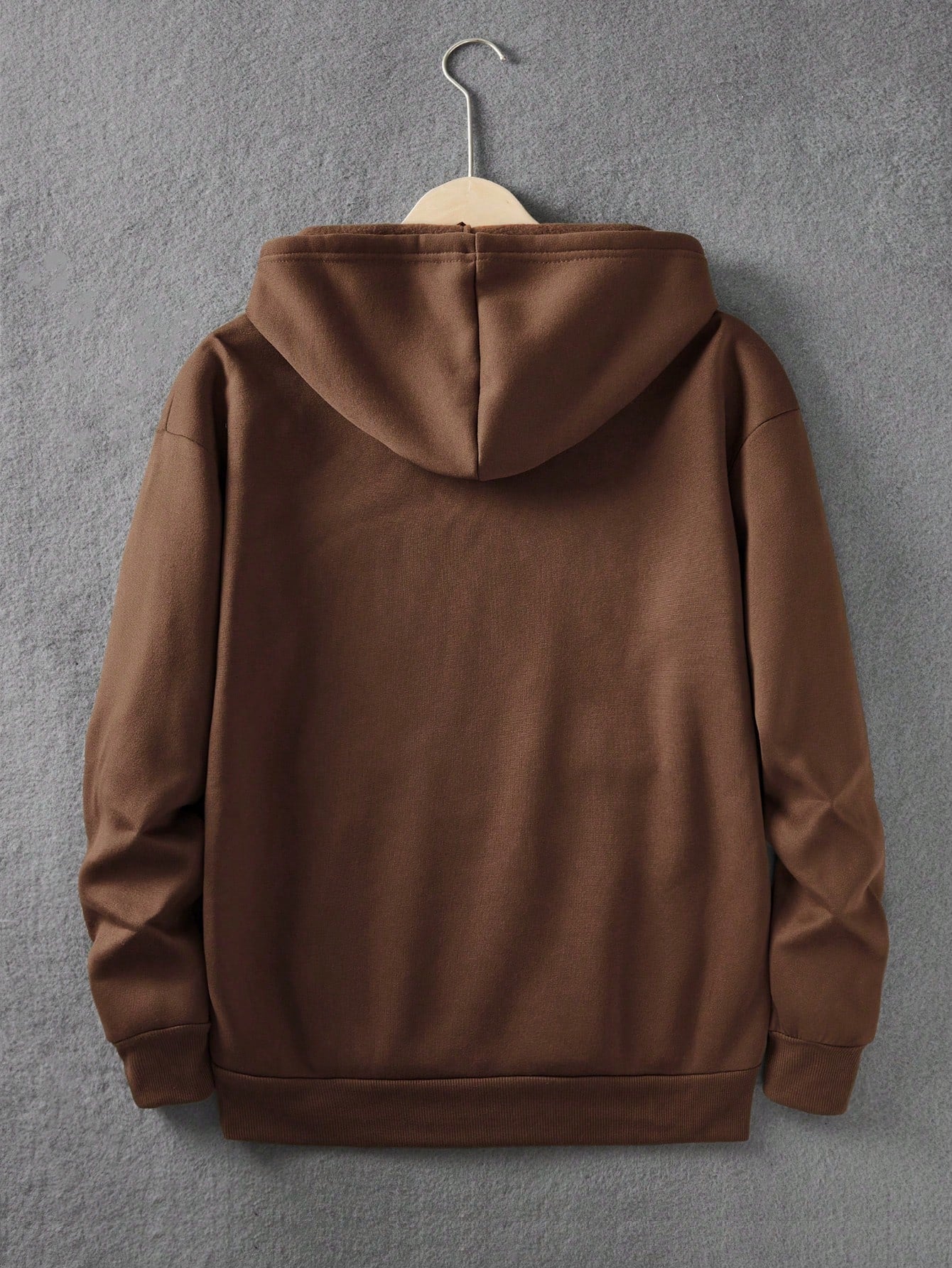 Manfinity Dauomo Men'S Character Letter Print Drawstring Hooded Sweatshirt
